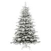 vidaXL Sapin de No&euml;l artificiel &agrave; charni&egrave;res avec neige floqu&eacute;e 240 cm