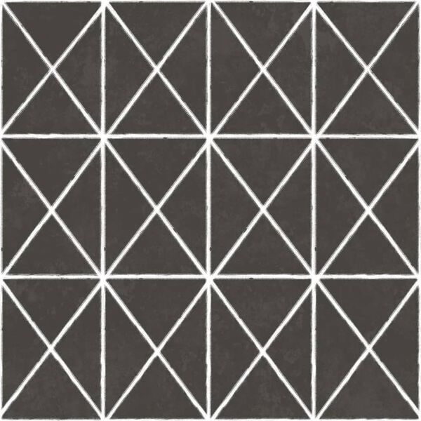 Urban Friends & Coffee Papier peint Rayures crois&eacute;es Noir et blanc