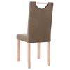 vidaXL Chaises &agrave; manger lot de 4 taupe tissu