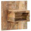 vidaXL Table de chevet 50x27x50 cm bois massif de manguier brut