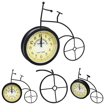 vidaXL Horloge murale de jardin Bicyclette vintage