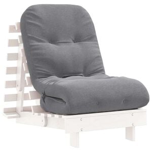 vidaXL Canap&eacute;-lit futon avec matelas 60x206x11 cm bois massif de pin