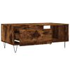 vidaXL Table basse Ch&ecirc;ne fum&eacute; 90x50x36,5 cm Bois d'ing&eacute;nierie