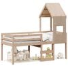vidaXL Lit haut sans matelas 75x190 cm bois de pin massif
