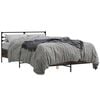 vidaXL Cadre de lit sans matelas ch&ecirc;ne marron 120x200 cm