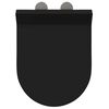 vidaXL Siège de toilette Réglable Noir 48,5 x 36 x 5 cm Polypropylène