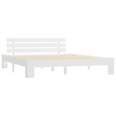 vidaXL Cadre de lit sans matelas blanc 180x200 cm bois massif de pin