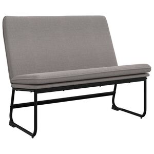 vidaXL Banc Taupe 100x75x76 cm Tissu