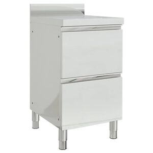 vidaXL Armoire de cuisine commerciale avec 2 tiroirs 50 x 60 x 96 cm