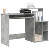 vidaXL Bureau Gris béton 120,5 x 44 x 88,5 cm Bois d'ingénierie