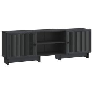 vidaXL Meuble TV 150 x 31 x 50 cm Noir Bois d&rsquo;ing&eacute;nierie