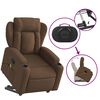 vidaXL Fauteuil de massage inclinable Marron Tissu