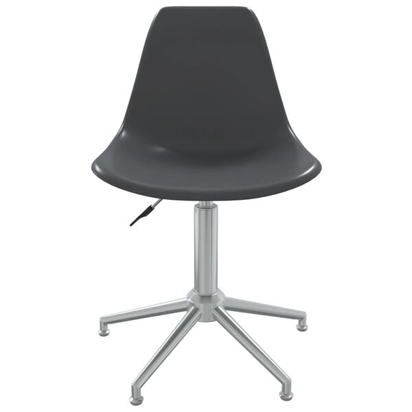 vidaXL Chaise pivotante de bureau Gris clair PP
