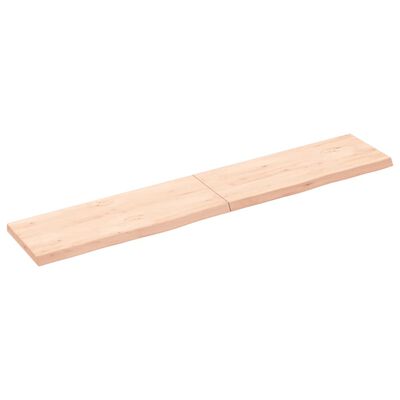 vidaXL Comptoir de salle de bain 160x30x(2-4)cm bois massif non traité