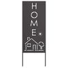vidaXL &Eacute;cran de confidentialit&eacute; de jardin Fretwork Noir 50 x 140 cm
