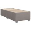 vidaXL Sommier &agrave; lattes de lit avec matelas Taupe 90x200 cm Tissu