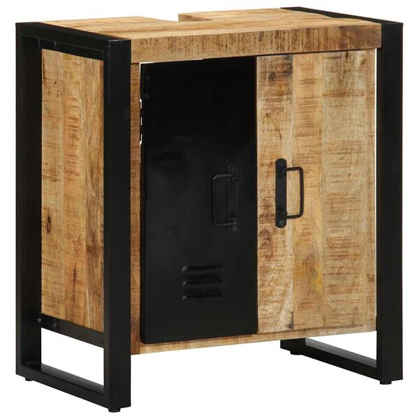 vidaXL Cabinet de Salle de Bain Marron Bois de manguier massif