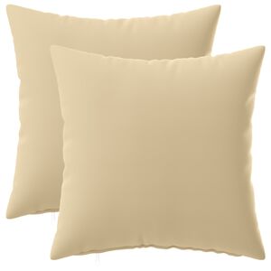 vidaXL Housse de coussin 2 pcs HEERLEN Beige 30 x 30 cm Polyester