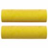 vidaXL Canapé 2 places avec oreillers décoratifs jaune 140 cm velours