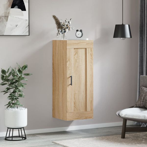 vidaXL Armoire murale chêne sonoma 34,5x34x90 cm bois d'ingénierie