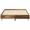 vidaXL Cadre de lit sans matelas vieux bois 135x190 cm bois ing&eacute;nierie