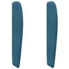 vidaXL Oreille de t&ecirc;te de lit Bleu 80 x 23 x 6 cm Velours