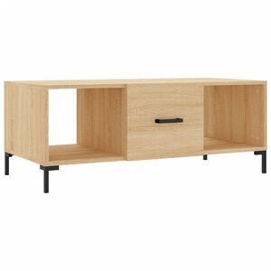 vidaXL Table basse ch&ecirc;ne sonoma 102x50x40 cm bois d'ing&eacute;nierie