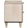 vidaXL Cabinet de chevet avec tiroir 2 pcs Beige 40 x 33 x 46 cm