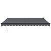 vidaXL Auvent r&eacute;tractable automatique anthracite 4,5x3 m