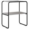 vidaXL Table console Sonoma gris 80 x 42,5 x 70 cm Bois d'ing&eacute;nierie