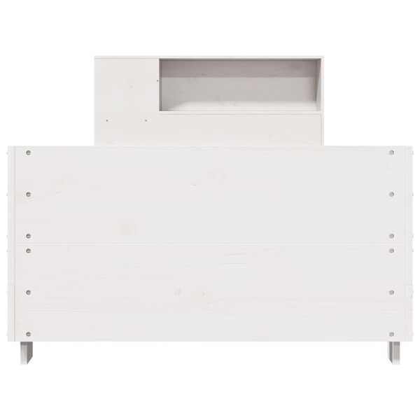 vidaXL Cadre de lit sans matelas blanc 90x200 cm bois de pin massif