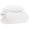vidaXL Ensemble de Duvet avec oreiller 2 pcs Blanc Bambou