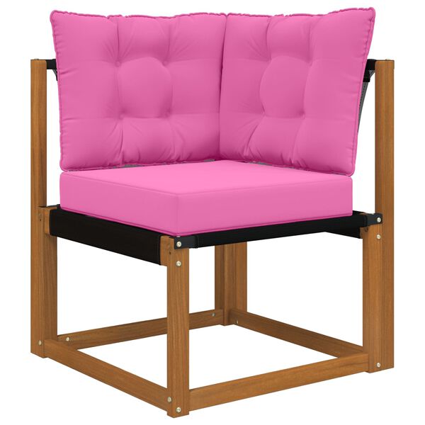 vidaXL Coussin de canap&eacute; d'ext&eacute;rieur 3 pcs Rose Polyester