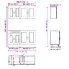 vidaXL Ensemble d'armoires de cuisine 4 pcs Kalmar bois d'ingénierie