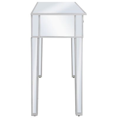 vidaXL Table console miroir MDF et verre 106,5 x 38 x 76,5 cm