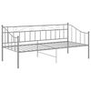 vidaXL Cadre de canapé-lit sans matelas gris métal 90x200 cm