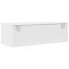 vidaXL Meubles TV 2 pcs blanc 80x31x25,5 cm bois d'ing&eacute;nierie