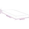 vidaXL Matelas Blanc 80 x 200 cm Mousse Infusée de Gel