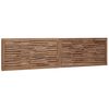 vidaXL T&ecirc;te de lit Montage mural Naturel 180 cm Bois de teck massif