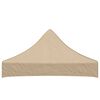 vidaXL Toit de tente de r&eacute;ception 2x2 m Beige 270 g/m&sup2;
