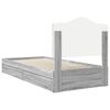 vidaXL Lit de Rangement Gris Sonoma 75 x 190 cm Bois d'ing&eacute;nierie