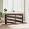 vidaXL Cache-radiateur ch&ecirc;ne marron 175x20x82 cm bois d'ing&eacute;nierie
