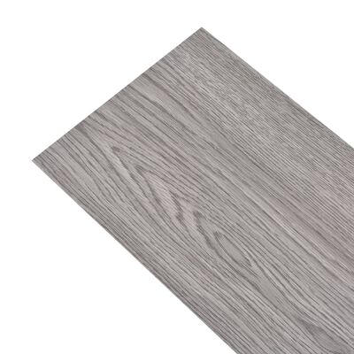 vidaXL Planche de plancher PVC autoadhésif 5,02 m² 2 mm Gris foncé