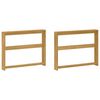 vidaXL Module d'accoudoirs 2 pcs Blanc 78,5 x 10 x 61 cm