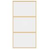 vidaXL Porte coulissante dor&eacute; 102,5x205cm verre ESG clair et aluminium