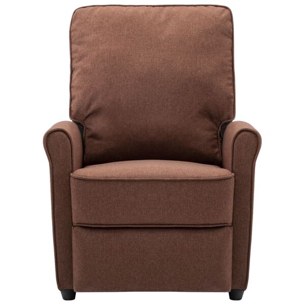 vidaXL Fauteuil de massage Marron Tissu