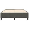 vidaXL Cadre de lit gris fonc&eacute; 140x200 cm velours