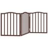 vidaXL Barri&egrave;re pour chien pliable 3 panneaux 150 cm bois de peuplier