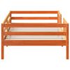 vidaXL Cadre de lit sans matelas cire marron 90x200 cm bois pin massif