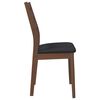 vidaXL Chaises à manger coussins 2 pcs marron bois massif caoutchouc